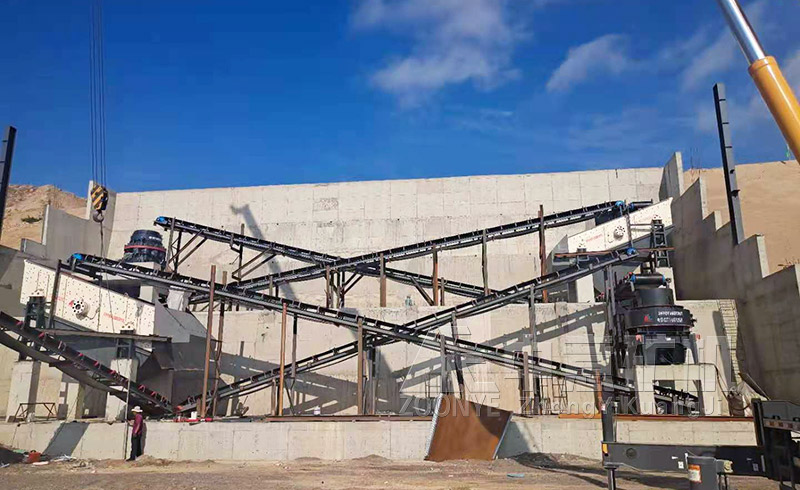 甘肅砂石料生產線現(xiàn)場實拍圖片一