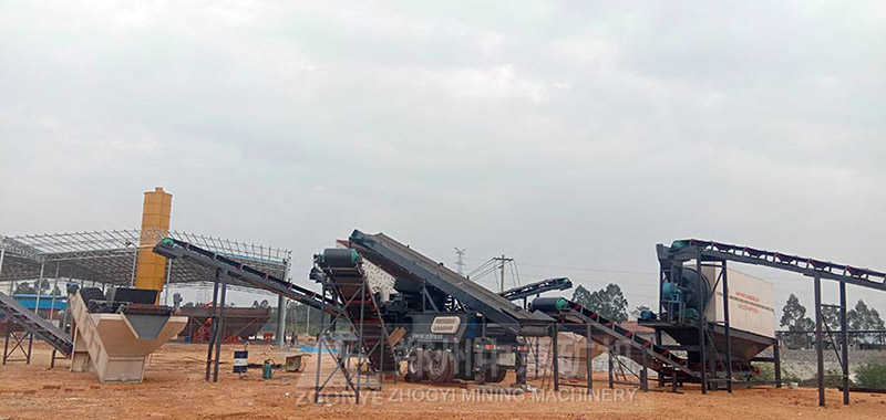 移動破碎機在江蘇使用現(xiàn)場