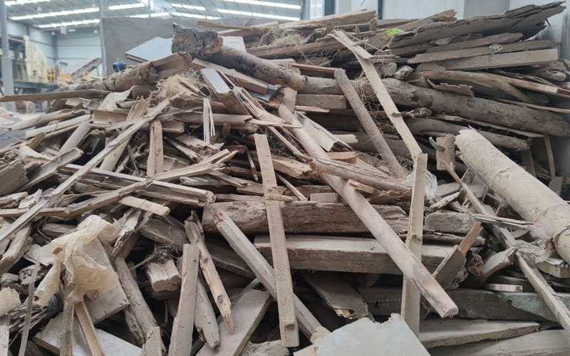 分選后的木材