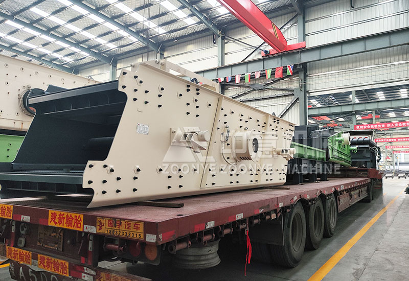 裝修垃圾篩分設備裝車完成