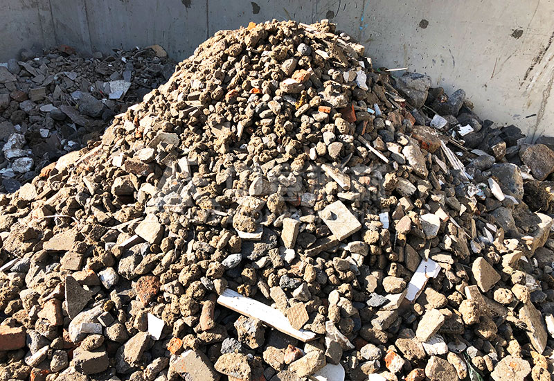 分選出的再生骨料