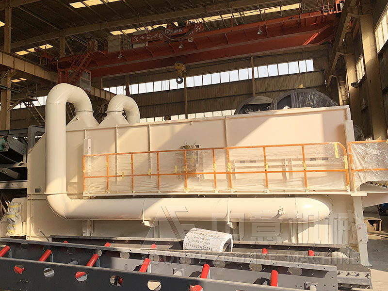 堆放多年的城市生活垃圾處置工藝風(fēng)選機(jī)實(shí)地工廠圖片